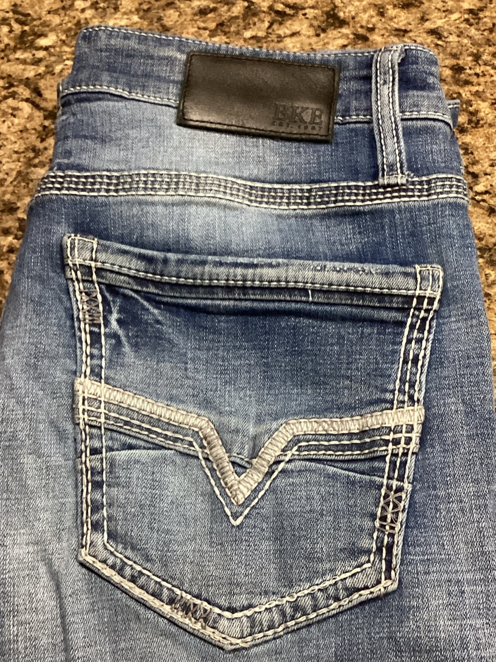 BKE Men's Slim Jeans in Faded Blue Wash